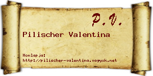 Pilischer Valentina névjegykártya